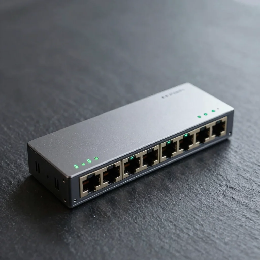 Switch Gigabit De 8 Puertos Metálico